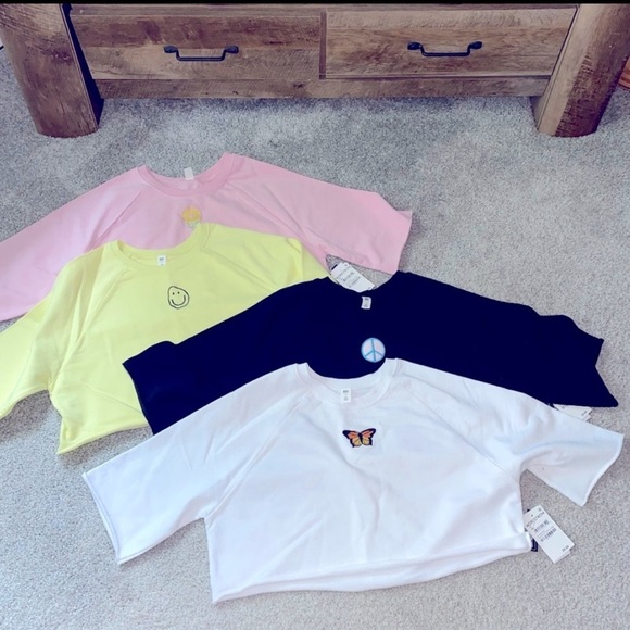 Nordstrom Pink Flower Crop Top - Picture 3 of 3